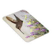 Hummingvogel und Wildblumen Digitale Kunst Magnet (Rechte Seite)
