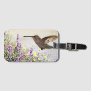 Hummingvogel und Wildblumen **Persönliche Beziehun Gepäckanhänger