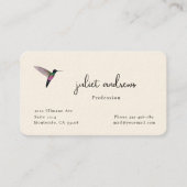 Hummingvogel Visitenkarte (Vorderseite)