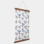 Hummingvögel Wandteppich Mit Holzrahmen (Gewinkelt)