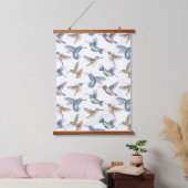 Hummingvögel Wandteppich Mit Holzrahmen (Schlafzimmer)