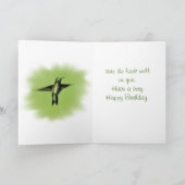 Hummingvogel-Weibchen - passen Sie jede Gelegenhei Karte (Innenseite)