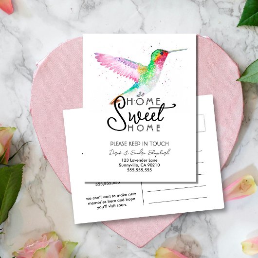 Hummingvogel | Wir haben den Adressenwechsel in An Ankündigungspostkarte