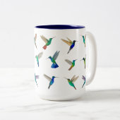 Hummingvögel Zweifarbige Tasse (VorderseiteRechts)