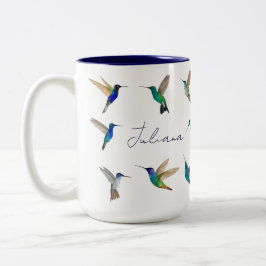 Hummingvögel Zweifarbige Tasse