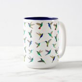 Hummingvögel Zweifarbige Tasse (VorderseiteRechts)