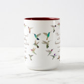 Hummingvogel Zweifarbige Tasse (Mittel)