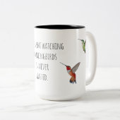 Hummingvogel Zweifarbige Tasse (VorderseiteRechts)