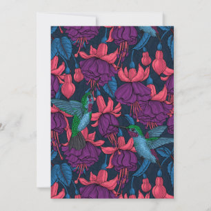 Hummingvogelgarten lila und blau