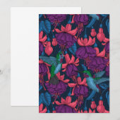 Hummingvogelgarten lila und blau (Vorne/Hinten)