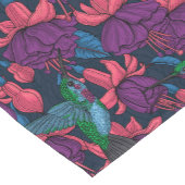 Hummingvogelgarten lila und blau kurzer tischläufer (Ecke)