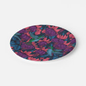 Hummingvogelgarten lila und blau pappteller (Schrägansicht)