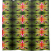 Hummingvogelmuster Duschvorhang (Vorderseite)