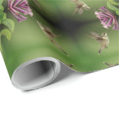 Hummingvogelmuster Geschenkpapier (Rolleneckpunkt)
