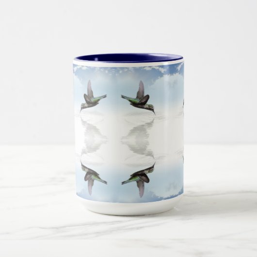 Hummingvogelmuster Tasse (Zentrum)