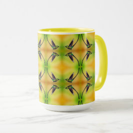Hummingvogelmuster Tasse