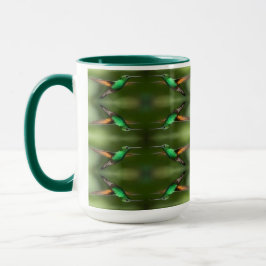 Hummingvogelmuster Tasse