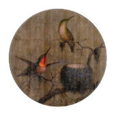 Hummingvogelnest viktorianische Headalgemälde Schneidebrett (Vorderseite)