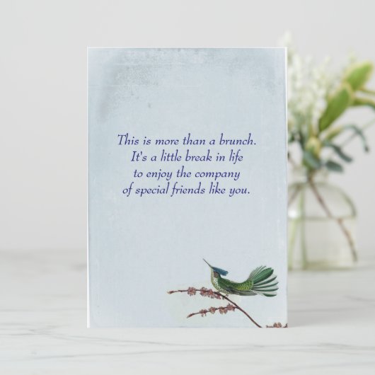 Hummungbird Einladung (Stehend Vorderseite)