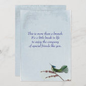 Hummungbird Einladung (Vorne/Hinten)