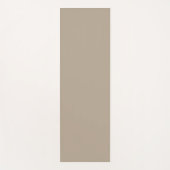 Hummus Beige, hellbraune neutrale Vollfarbe Yogamatte (Vorderseite)