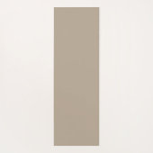 Hummus Beige, hellbraune neutrale Vollfarbe Yogamatte (Rückseite)