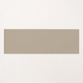 Hummus Beige, hellbraune neutrale Vollfarbe Yogamatte (Vorderseite (Horizontal))