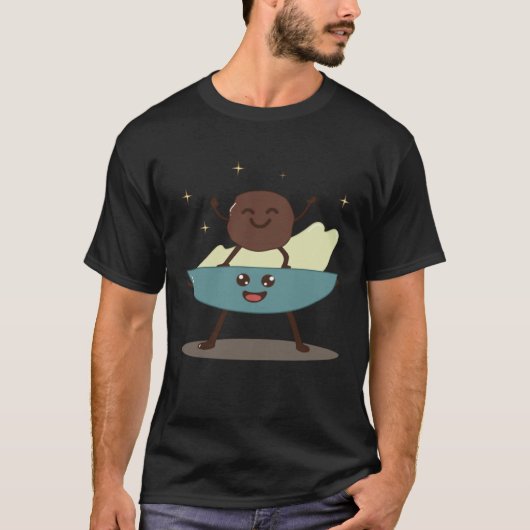 Hummus Bowl Dancing With Falafel Healthy Levant T-Shirt (Vorderseite)