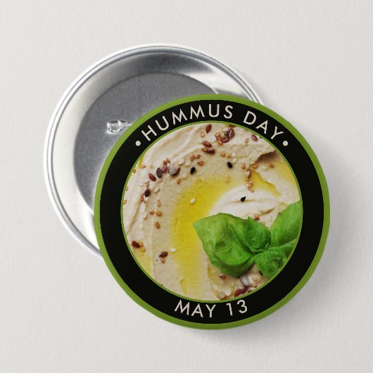 Hummus Day Button (Vorne & Hinten)