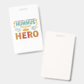 Hummus Hero Ausweis (Vorder- & Rückseite)