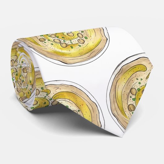 Hummus Houmous Chickpeas Mediterrane Nahrungsaufna Krawatte (Gerollt)