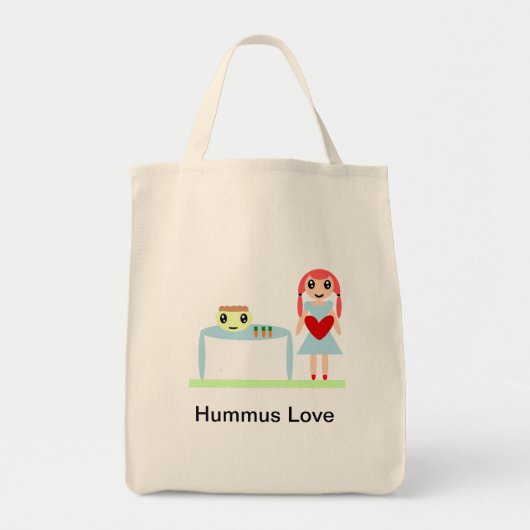 Hummus Liebe "I Liebe hummus" Tragetasche (Vorne)