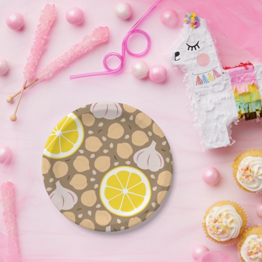 Hummus-Papierplatte Pappteller (Party)