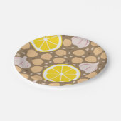 Hummus-Papierplatte Pappteller (Schrägansicht)