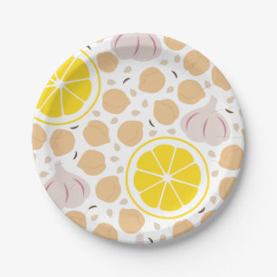 Hummus-Papierplatte Pappteller