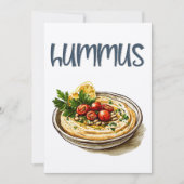 Hummus | Vegan Cream, Savory Adventure Einladung (Vorderseite)