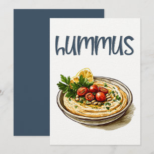 Hummus   Vegan Cream, Savory Adventure Einladung