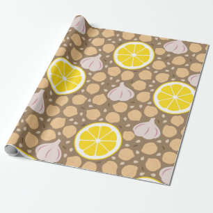 Hummus Wrapping Paper Geschenkpapier