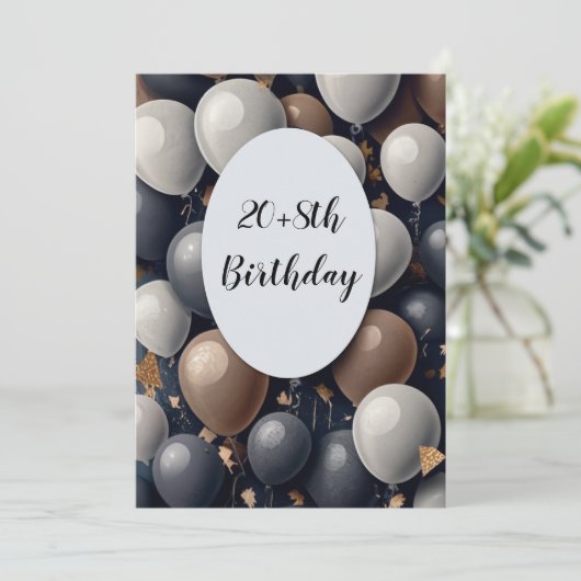 Humor 28. einladung (Stehend Vorderseite)