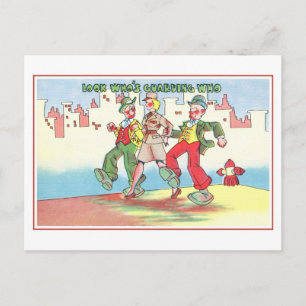 Humor aus der Militärzeit der 1940er Jahre, wer be Postkarte