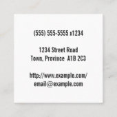 Humor, Baue Estimator Visitenkarte (Rückseite)