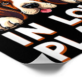 Humor Bet Hound Dog Halloween Poster (Ecke)