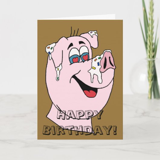 Humor Birthday Card Karte (Vorderseite)