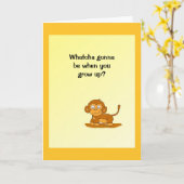 Humor Birthday Card Karte (Gelbe Blume)