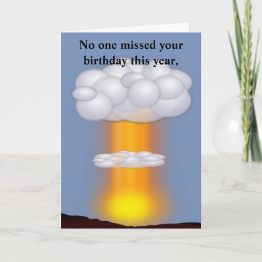 Humor Birthday Card Karte (Vorderseite)