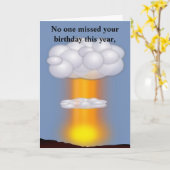 Humor Birthday Card Karte (Gelbe Blume)