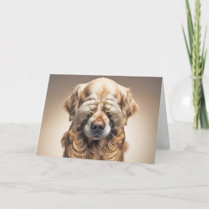 Humor Birthday Golden Retriever Karte