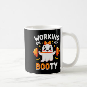 Humor Boo Arbeite an meinem Po Fitnessstudio Fitne Kaffeetasse