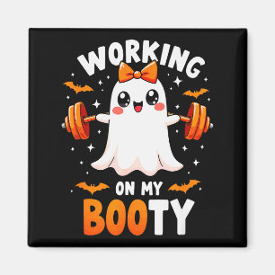 Humor Boo Arbeite an meinem Po Fitnessstudio Hallo Magnet