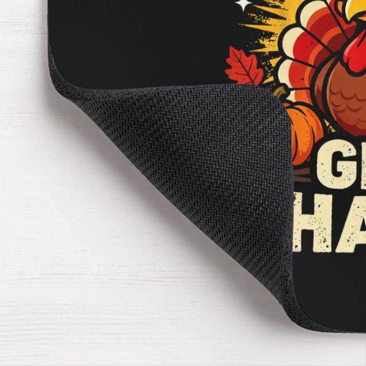 Humor Bruh Give Thanks Funny Thanksgiving Turkey B Mousepad (Ecke)